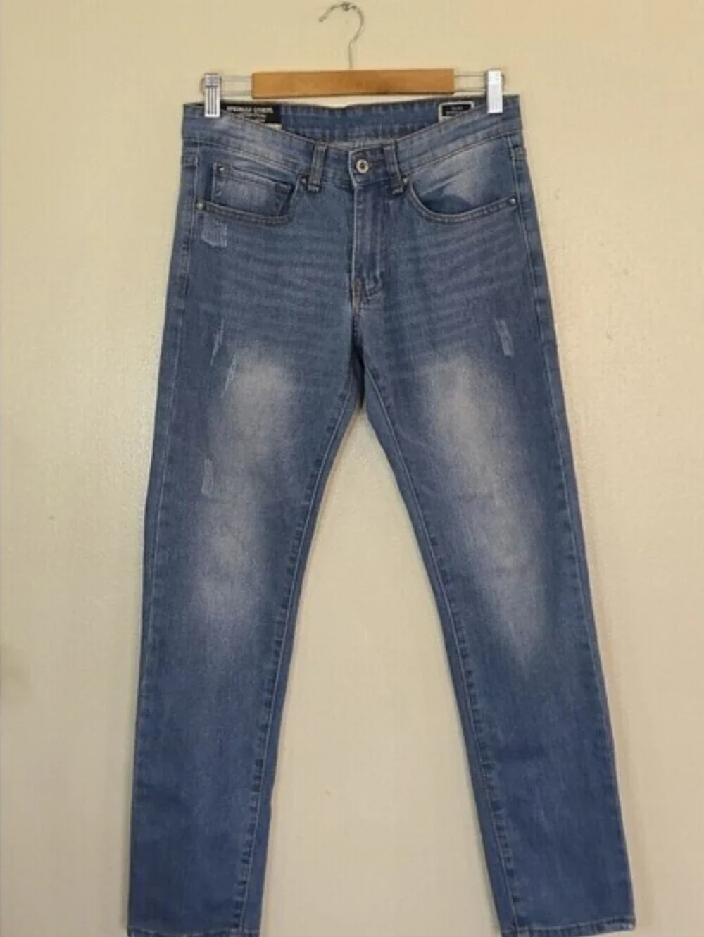 Amongst Others Mens Jeans 28x30 Slim Stretch Denim Zip Fly Pants Blue